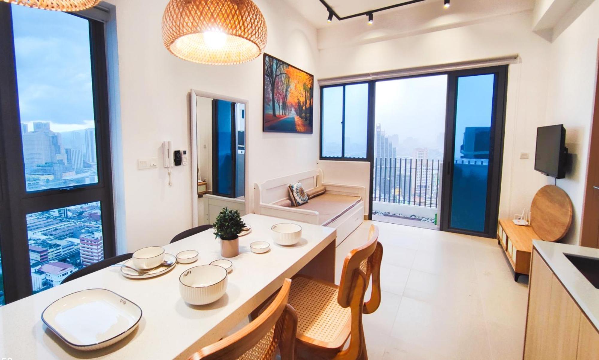 Cl24a 5-6pax Klcc Sky Pool Apartment *